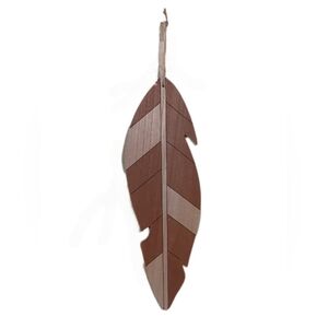 Rustic Brown Feather Wall Art